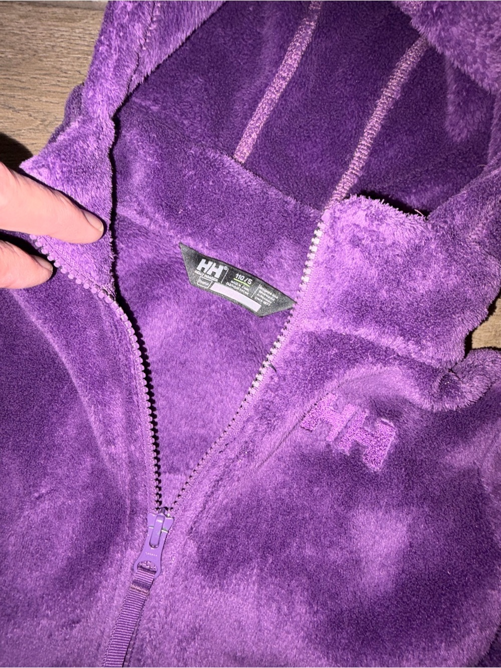 Helly Hansen Kids Treasure Midlayer Fleece Jacket Grape Purple size 5 New